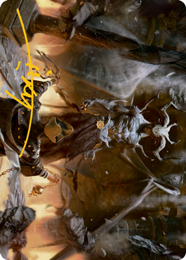 Ormendahl, the Corrupter Art Card (Gold-Stamped Signature) [Innistrad: Midnight Hunt Art Series] Magic: The Gathering