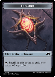 Treasure // Energy Reserve Double-Sided Token [Modern Horizons 3 Tokens] Magic: The Gathering