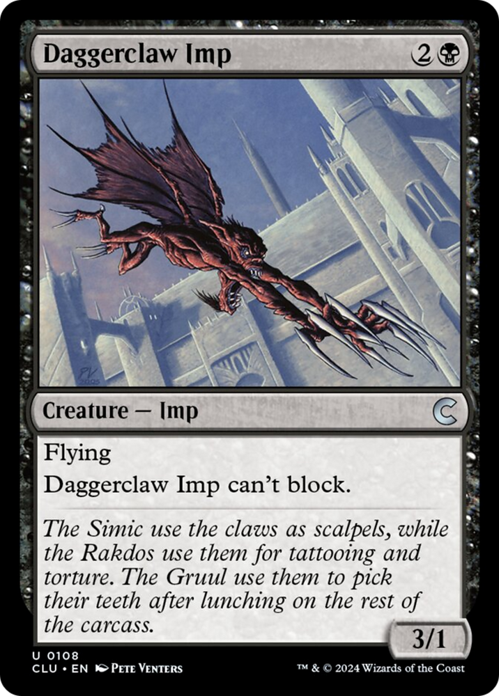 Daggerclaw Imp [Ravnica: Clue Edition] Magic: The Gathering