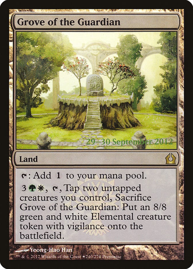 Grove of the Guardian [Return to Ravnica Prerelease Promos] Magic: The Gathering