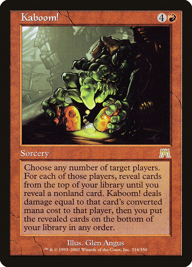 Kaboom! [Onslaught] Magic: The Gathering