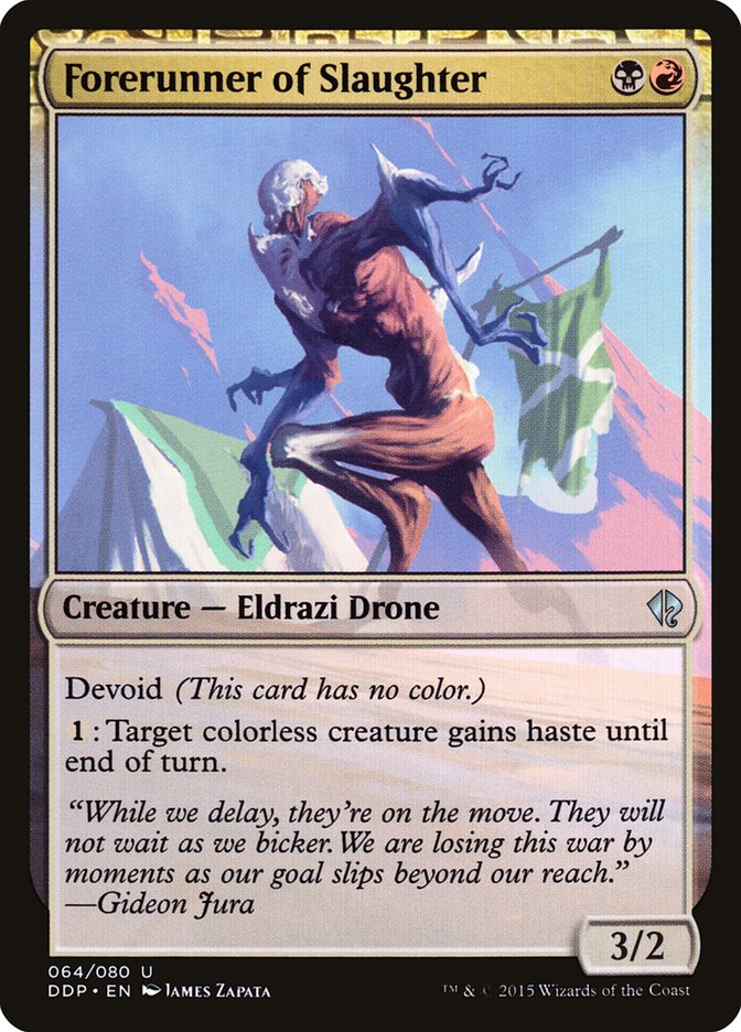 Forerunner of Slaughter [Duel Decks: Zendikar vs. Eldrazi] Magic: The Gathering
