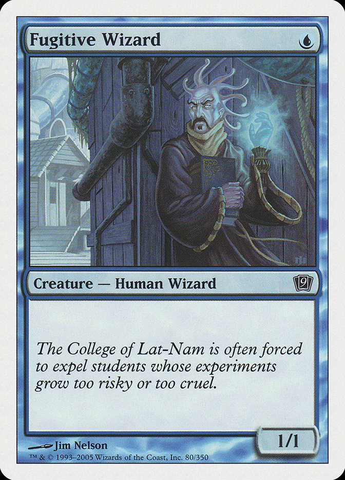 Fugitive Wizard [Ninth Edition] Magic: The Gathering