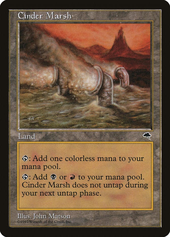 Cinder Marsh [Tempest] Magic: The Gathering