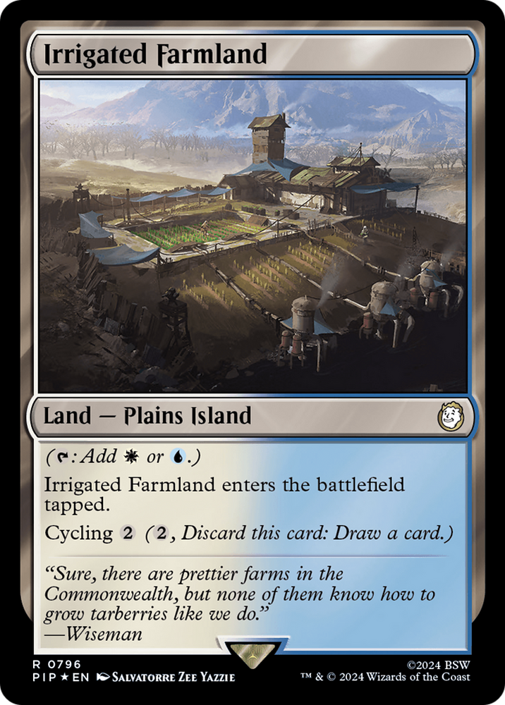 Irrigated Farmland (Surge Foil) [Fallout] Magic: The Gathering