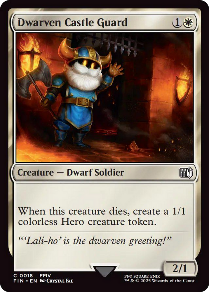 Dwarven Castle Guard [FINAL FANTASY] Magic: The Gathering