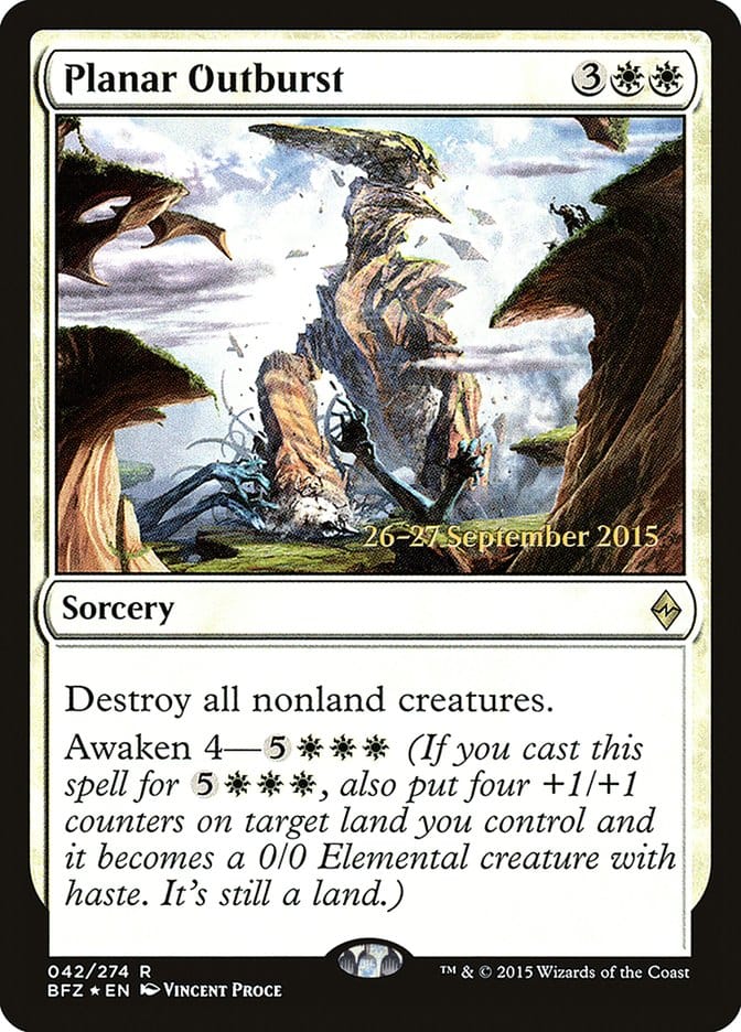 Planar Outburst [Battle for Zendikar Prerelease Promos] Magic: The Gathering