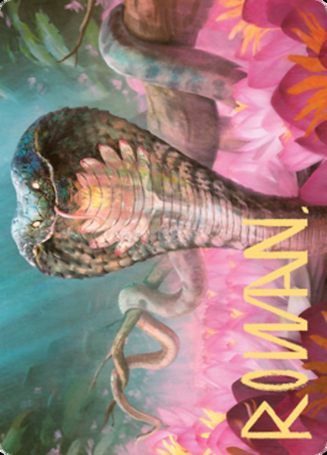 Lotus Cobra Art Card (Gold-Stamped Signature) [Zendikar Rising Art Series] Magic: The Gathering