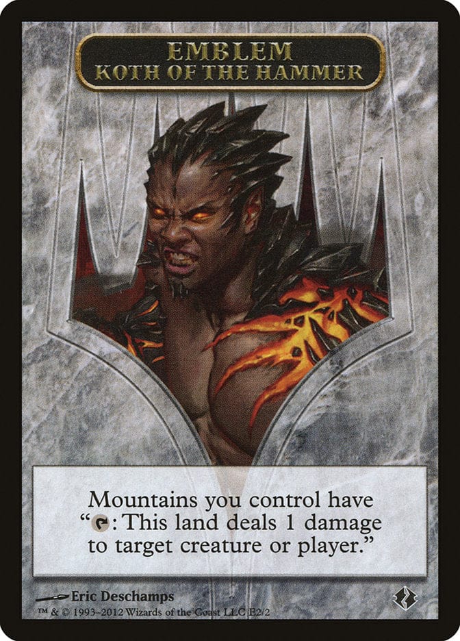 Koth of the Hammer Emblem [Duel Decks: Venser vs. Koth Tokens] Magic: The Gathering