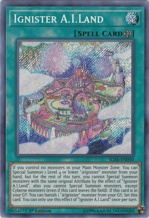 Ignister A.I.Land [IGAS-EN050] Secret Rare - Yugioh Cards For Your TCG Needs!