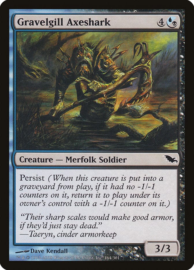 Gravelgill Axeshark [Shadowmoor] Magic: The Gathering