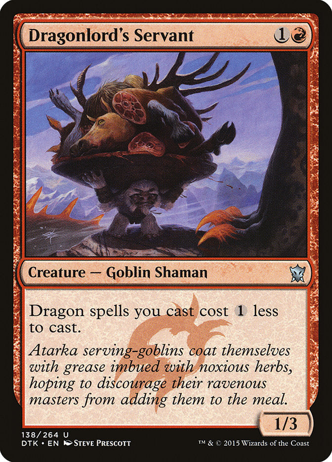 Dragonlord's Servant [Dragons of Tarkir] Magic: The Gathering