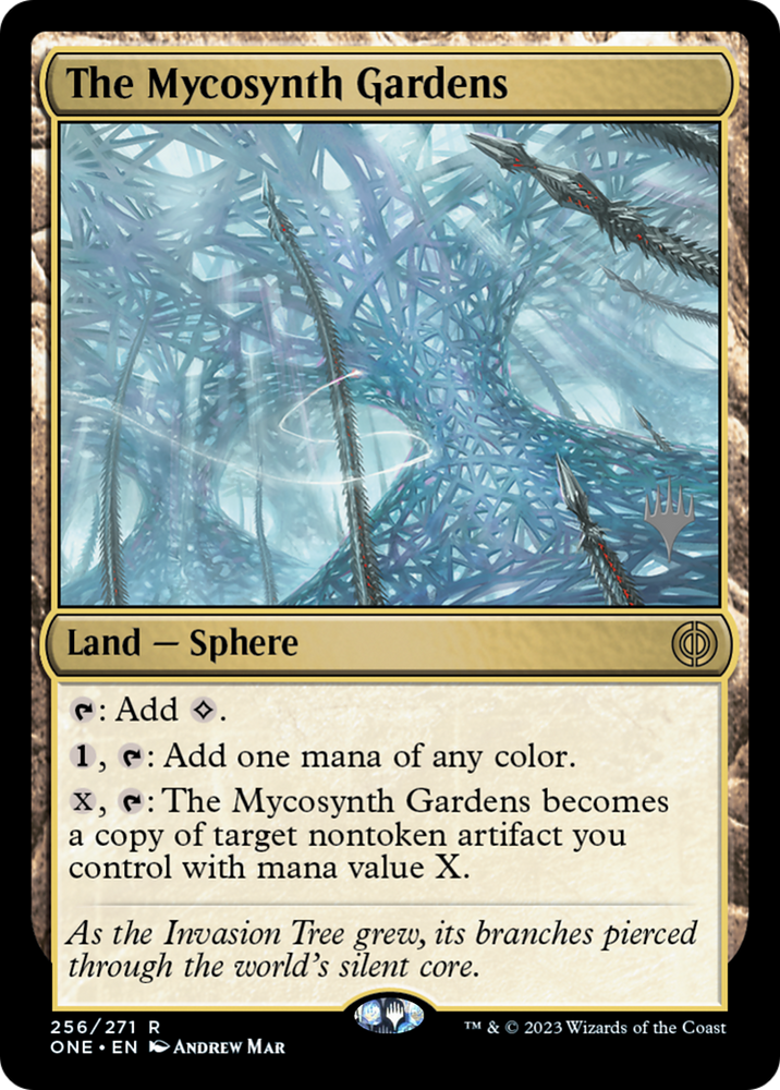 The Mycosynth Gardens (Promo Pack) [Phyrexia: All Will Be One Promos] Magic: The Gathering