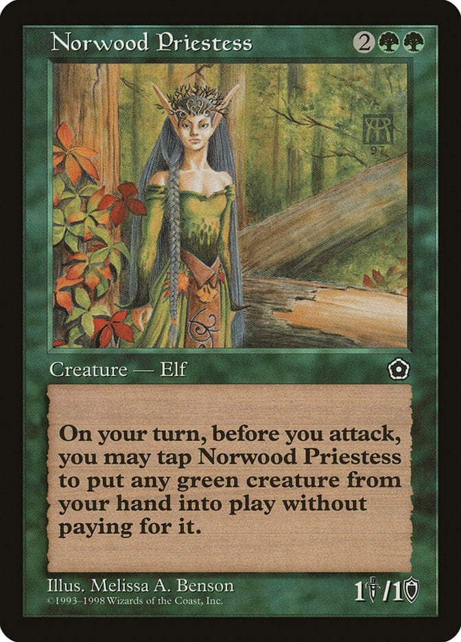 Norwood Priestess [Portal Second Age] Magic: The Gathering