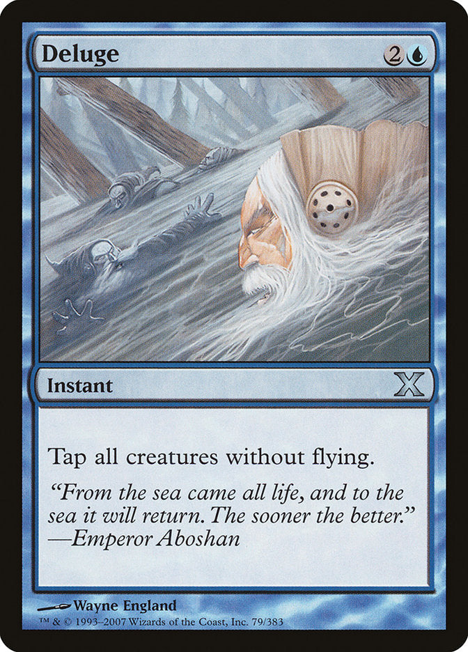 Deluge [Tenth Edition] Magic: The Gathering