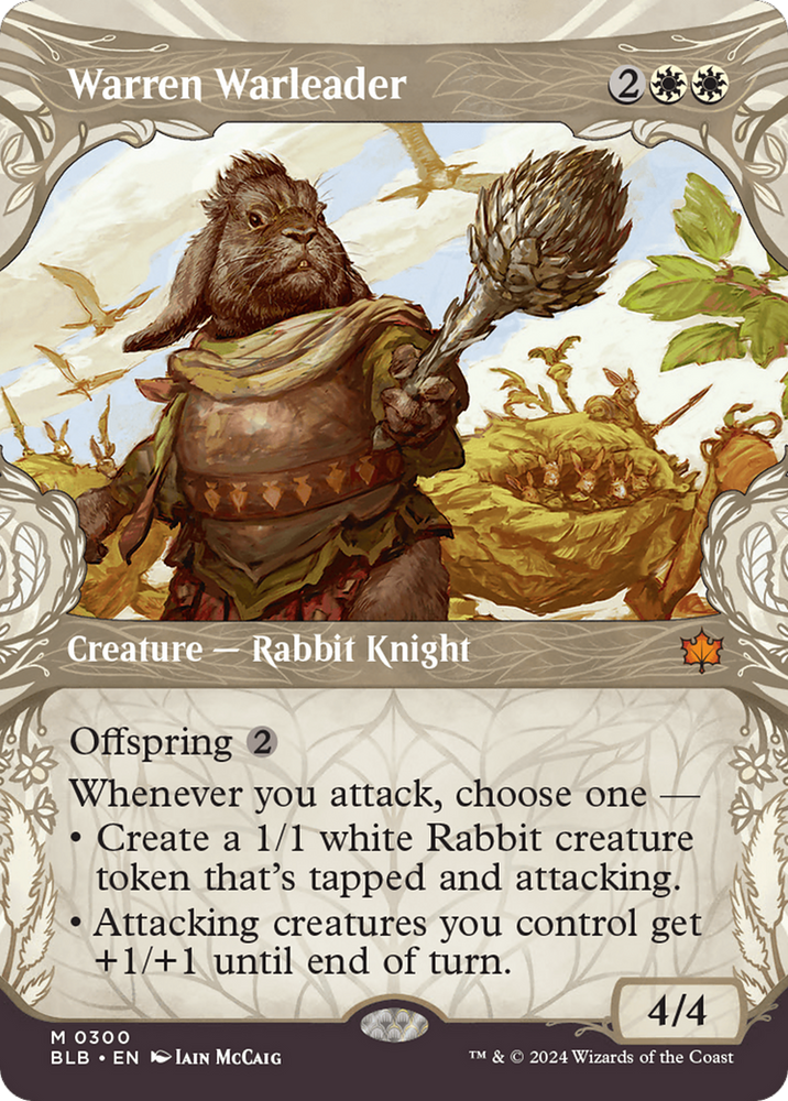 Warren Warleader (Showcase) [Bloomburrow] Magic: The Gathering
