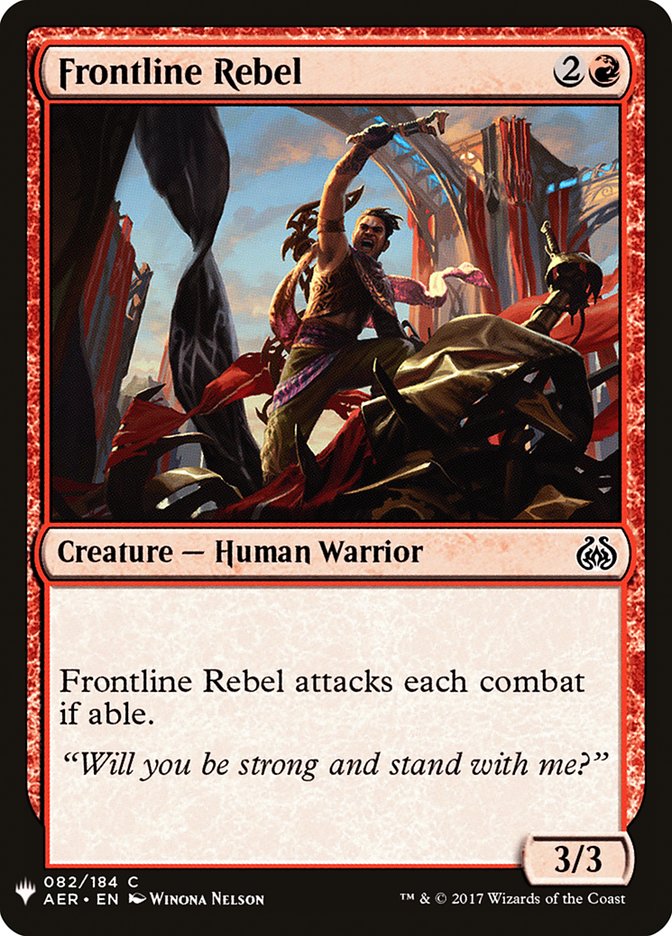 Frontline Rebel [Mystery Booster] Magic: The Gathering