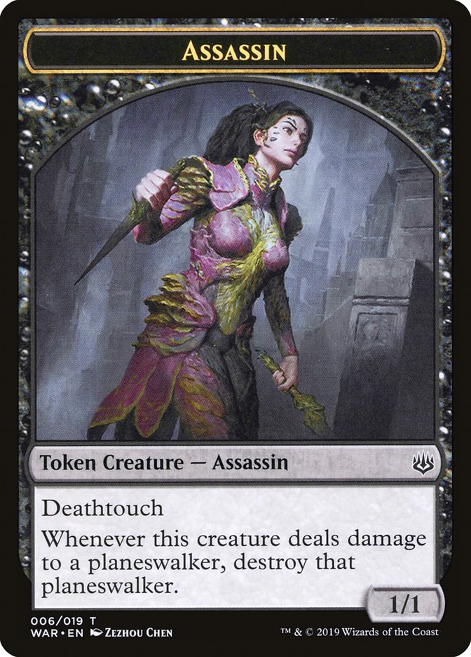 Assassin Token [War of the Spark Tokens] Magic: The Gathering