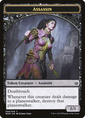 Assassin Token [War of the Spark Tokens] Magic: The Gathering