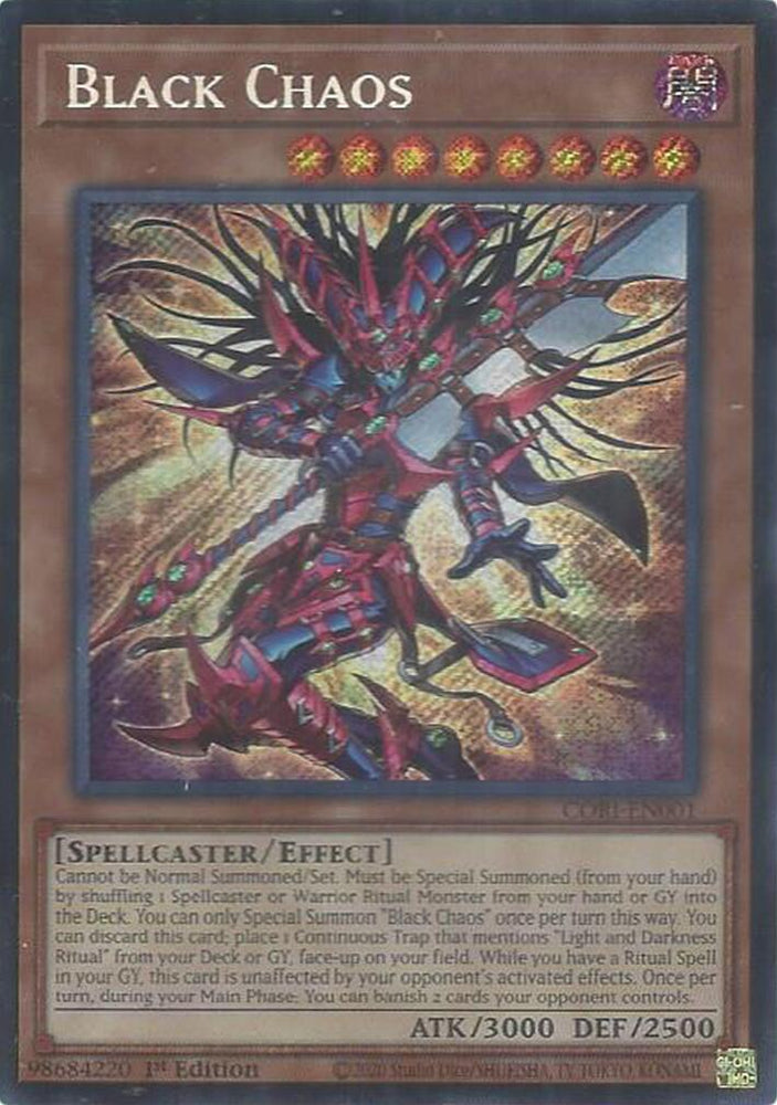 Black Chaos [CORI-EN001] Secret Rare - Yugioh Cards For Your TCG Needs!