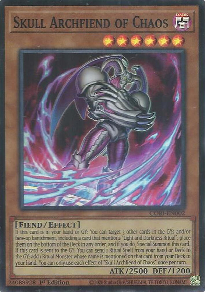 Skull Archfiend of Chaos [CORI-EN002] Super Rare - Yugioh Cards For Your TCG Needs!