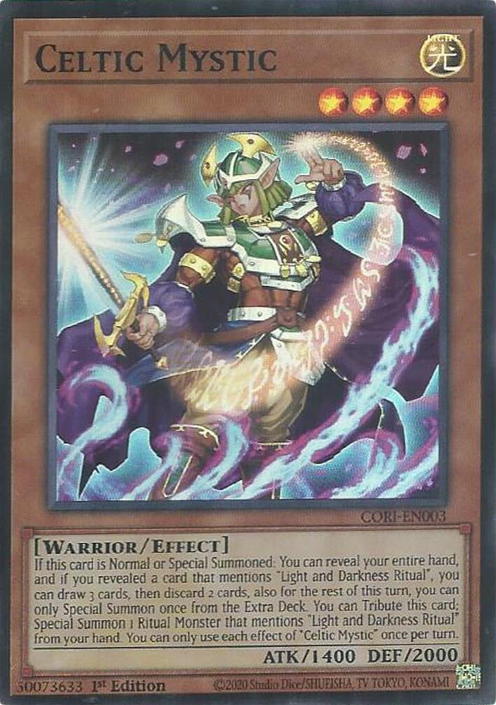 Celtic Mystic [CORI-EN003] Super Rare - Yugioh Cards For Your TCG Needs!