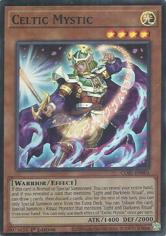 Celtic Mystic [CORI-EN003] Super Rare - Yugioh Cards For Your TCG Needs!