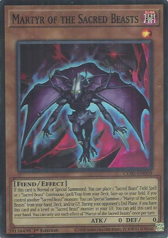 Martyr of the Sacred Beasts [CORI-EN009] Super Rare - Yugioh Cards For Your TCG Needs!
