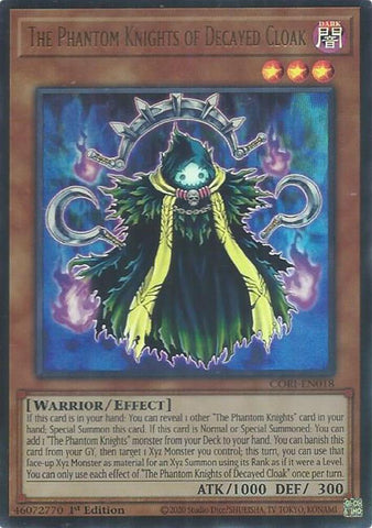 The Phantom Knights of Decayed Cloak [CORI-EN018] Ultra Rare - Yugioh Cards For Your TCG Needs!