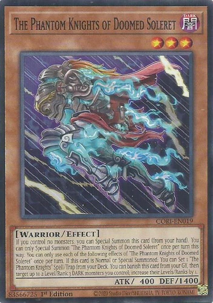 The Phantom Knights of Doomed Soleret [CORI-EN019] Common - Yugioh Cards For Your TCG Needs!