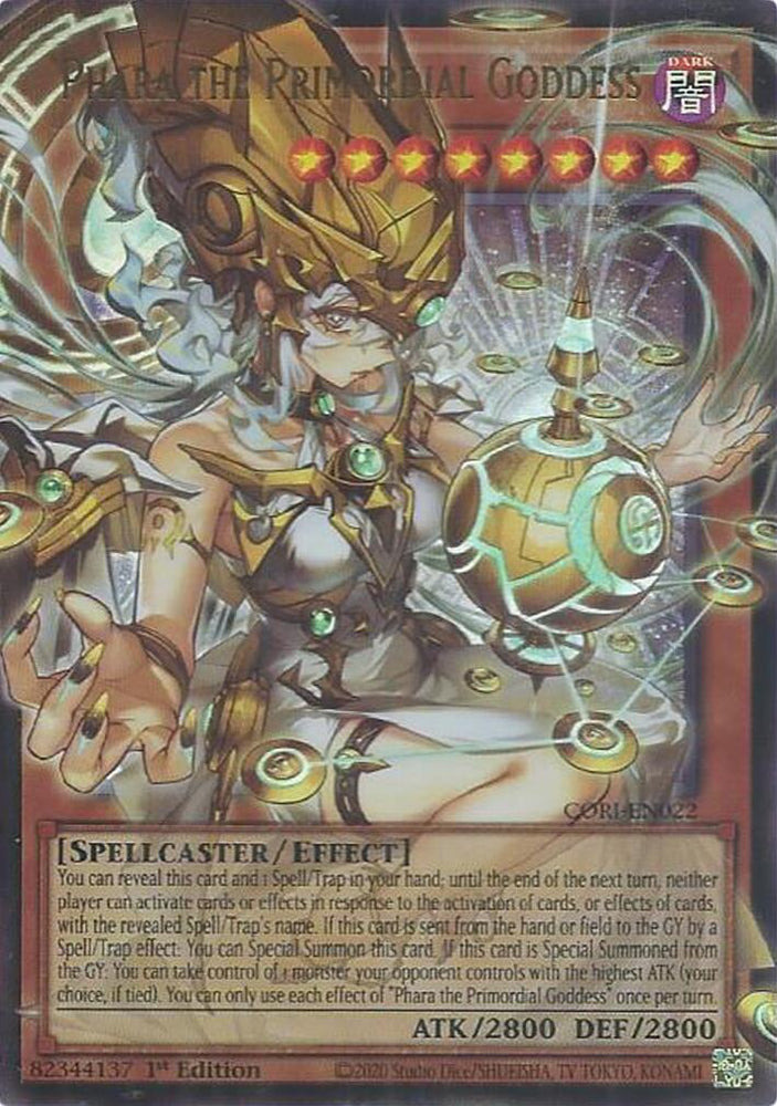 Phara the Primordial Goddess (Extended Art) [CORI-EN022] Ultra Rare - Yugioh Cards For Your TCG Needs!