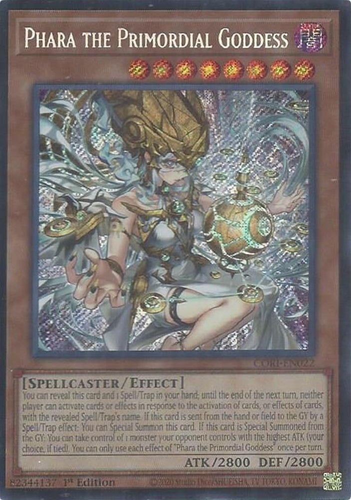 Phara the Primordial Goddess [CORI-EN022] Secret Rare - Yugioh Cards For Your TCG Needs!