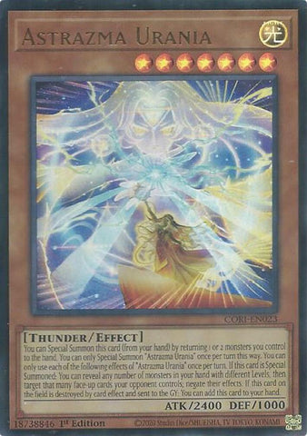 Astrazma Urania [CORI-EN023] Ultra Rare - Yugioh Cards For Your TCG Needs!