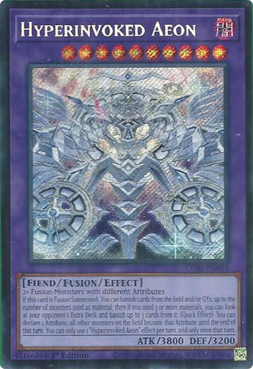 Hyperinvoked Aeon [CORI-EN033] Secret Rare - Yugioh Cards For Your TCG Needs!