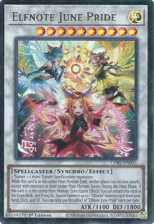 Elfnote June Pride [CORI-EN035] Ultra Rare - Yugioh Cards For Your TCG Needs!