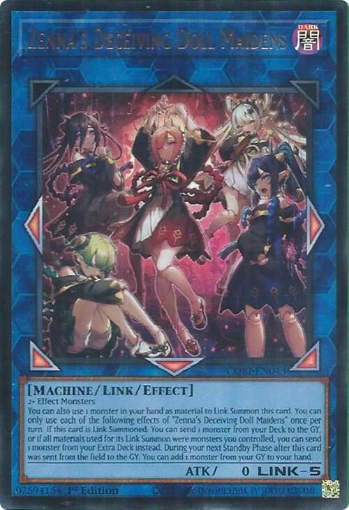 Zenna's Deceiving Doll Maidens [CORI-EN043] Ultra Rare - Yugioh Cards For Your TCG Needs!