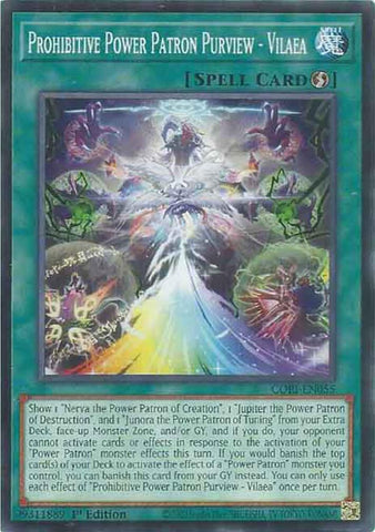 Prohibitive Power Patron Purview - Vilaea [CORI-EN055] Common - Yugioh Cards For Your TCG Needs!