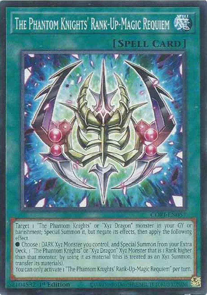 The Phantom Knights' Rank-Up-Magic Requiem [CORI-EN057] Common - Yugioh Cards For Your TCG Needs!