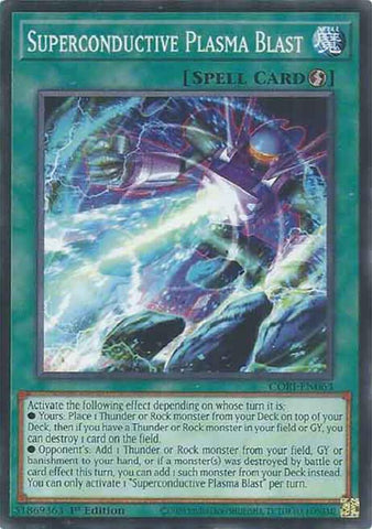 Superconductive Plasma Blast [CORI-EN063] Common - Yugioh Cards For Your TCG Needs!