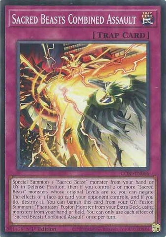 Sacred Beasts Combined Assault [CORI-EN066] Common - Yugioh Cards For Your TCG Needs!