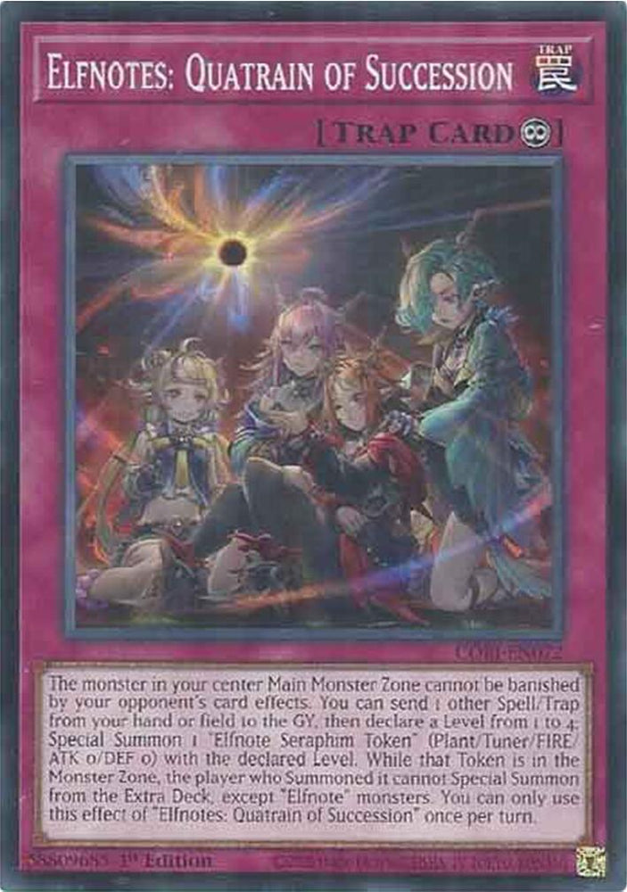 Elfnotes: Quatrain of Succession [CORI-EN072] Common - Yugioh Cards For Your TCG Needs!