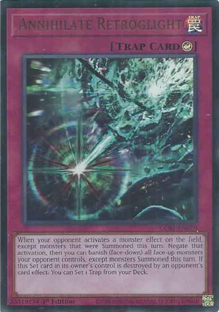 Annihilate Retroglight [CORI-EN079] Ultra Rare - Yugioh Cards For Your TCG Needs!