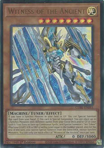 Witness of the Ancient [CORI-EN081] Ultra Rare - Yugioh Cards For Your TCG Needs!