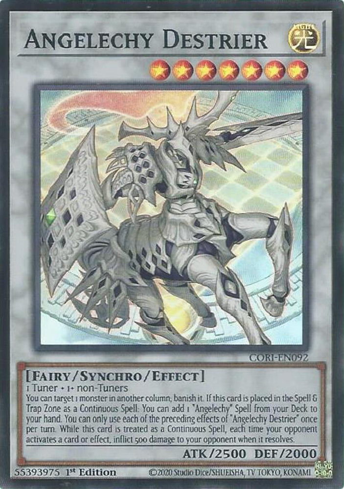 Angelechy Destrier [CORI-EN092] Super Rare - Yugioh Cards For Your TCG Needs!