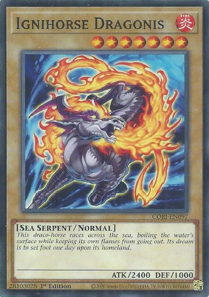Ignihorse Dragonis [CORI-EN097] Common - Yugioh Cards For Your TCG Needs!