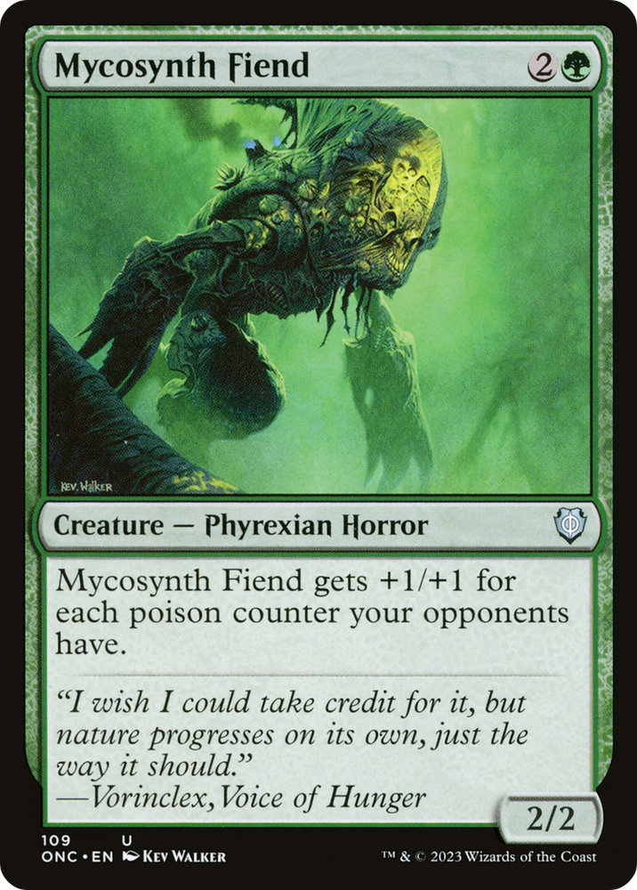 Mycosynth Fiend [Phyrexia: All Will Be One Commander] Magic: The Gathering