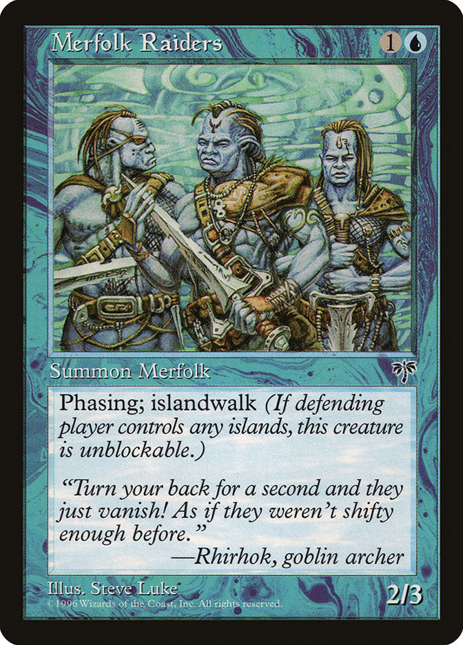 Merfolk Raiders [Mirage] Magic: The Gathering
