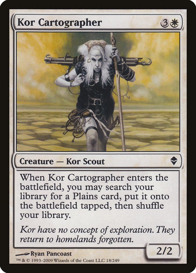 Kor Cartographer [Zendikar] Magic: The Gathering