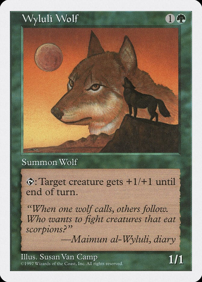 Wyluli Wolf [Fifth Edition] Magic: The Gathering