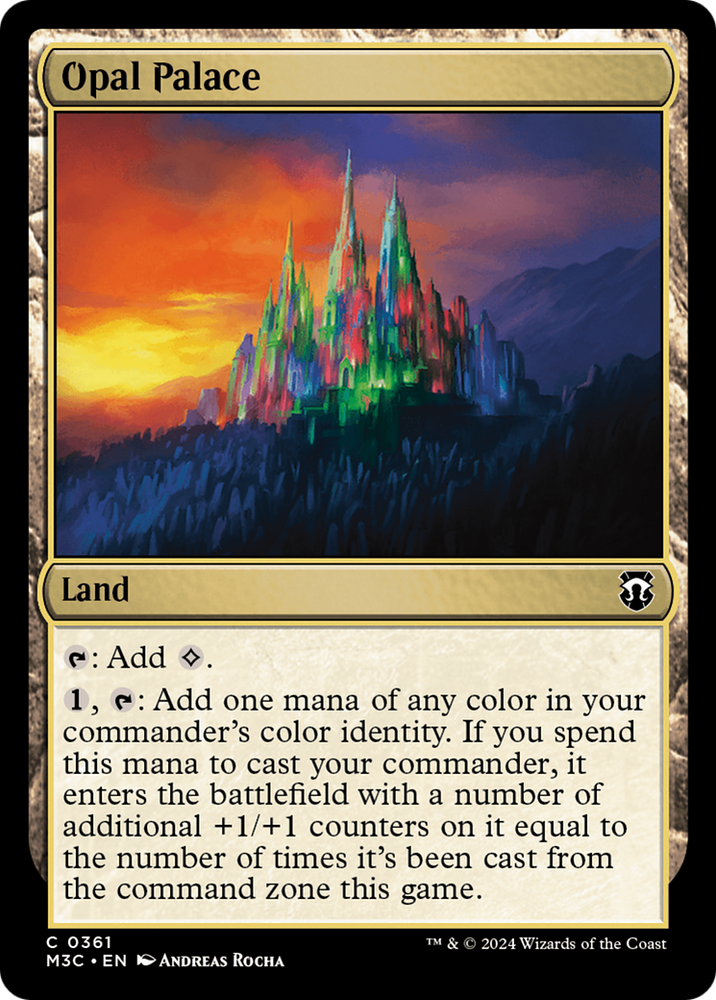 Opal Palace (Ripple Foil) [Modern Horizons 3 Commander] Magic: The Gathering